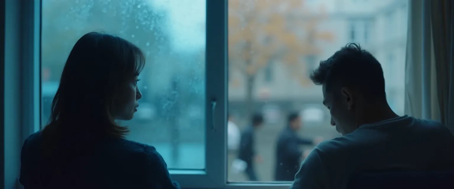 Person distinguishing between feeling not happy and experiencing deeper emotional issues