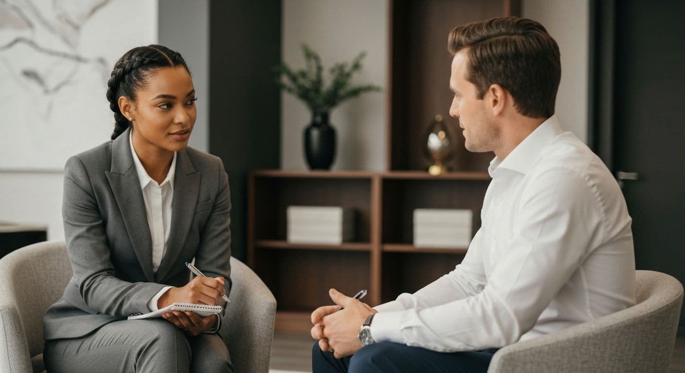 Person practicing mindfulness listening activity techniques during focused conversation