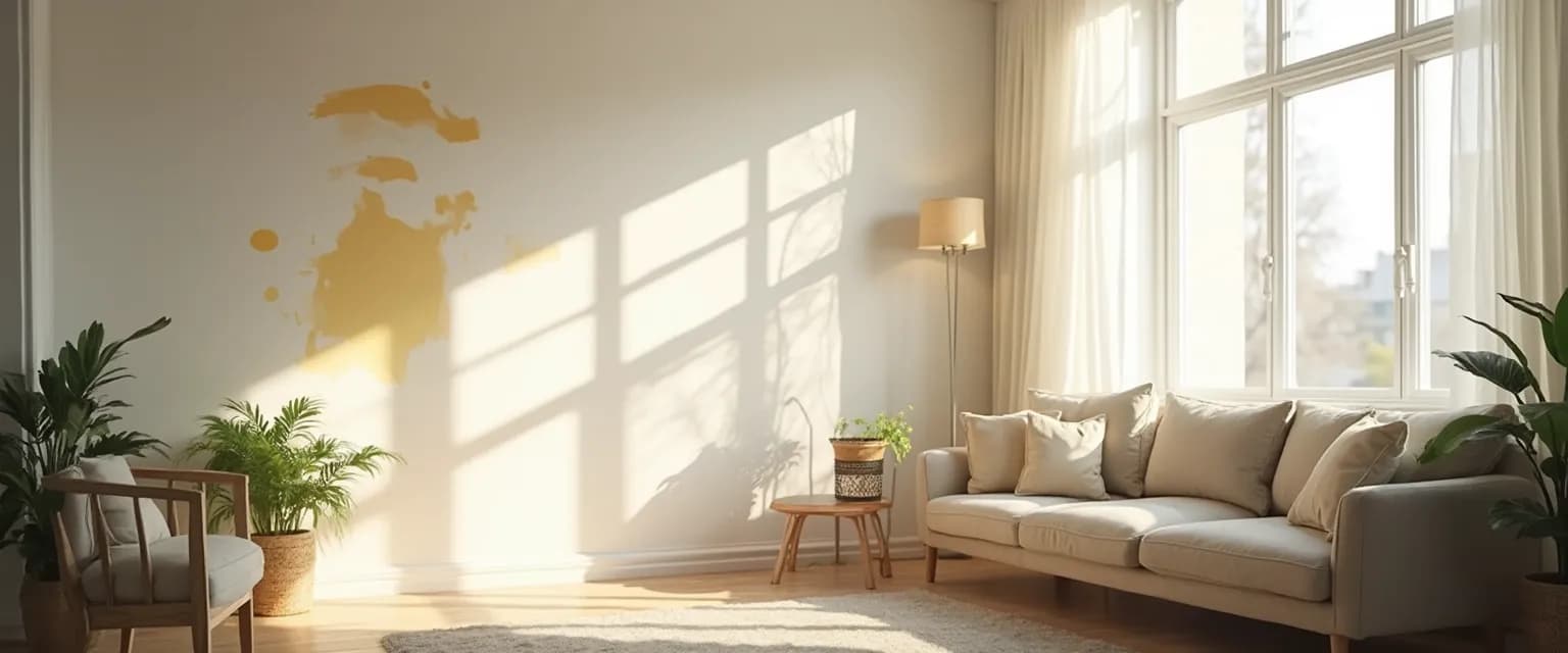 Woman reorganizing living room while recovering from a breakup