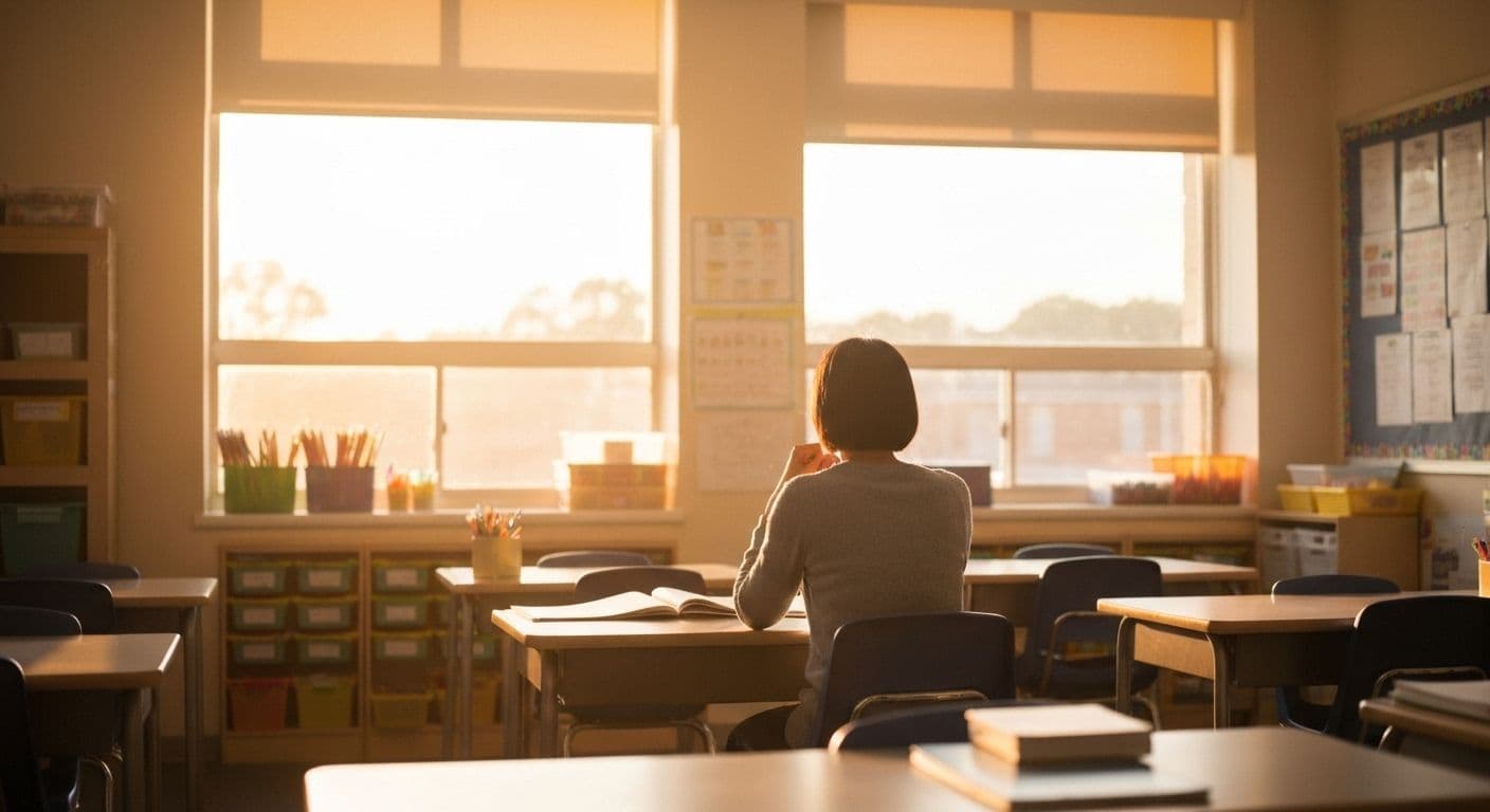 Elementary teacher leading self awareness activities with students in morning circle time