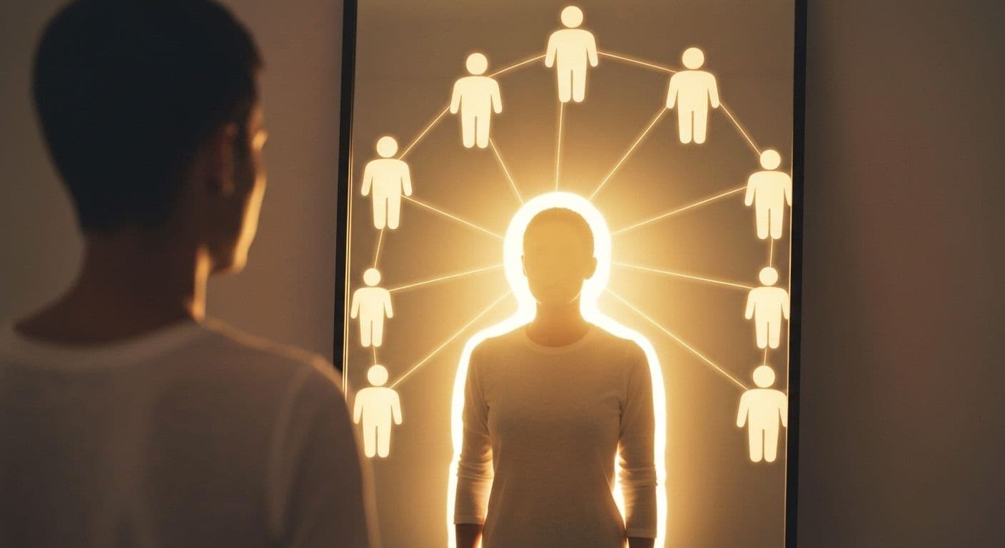 Person reflecting on emotions showing how self awareness help improve relationships and emotional connections