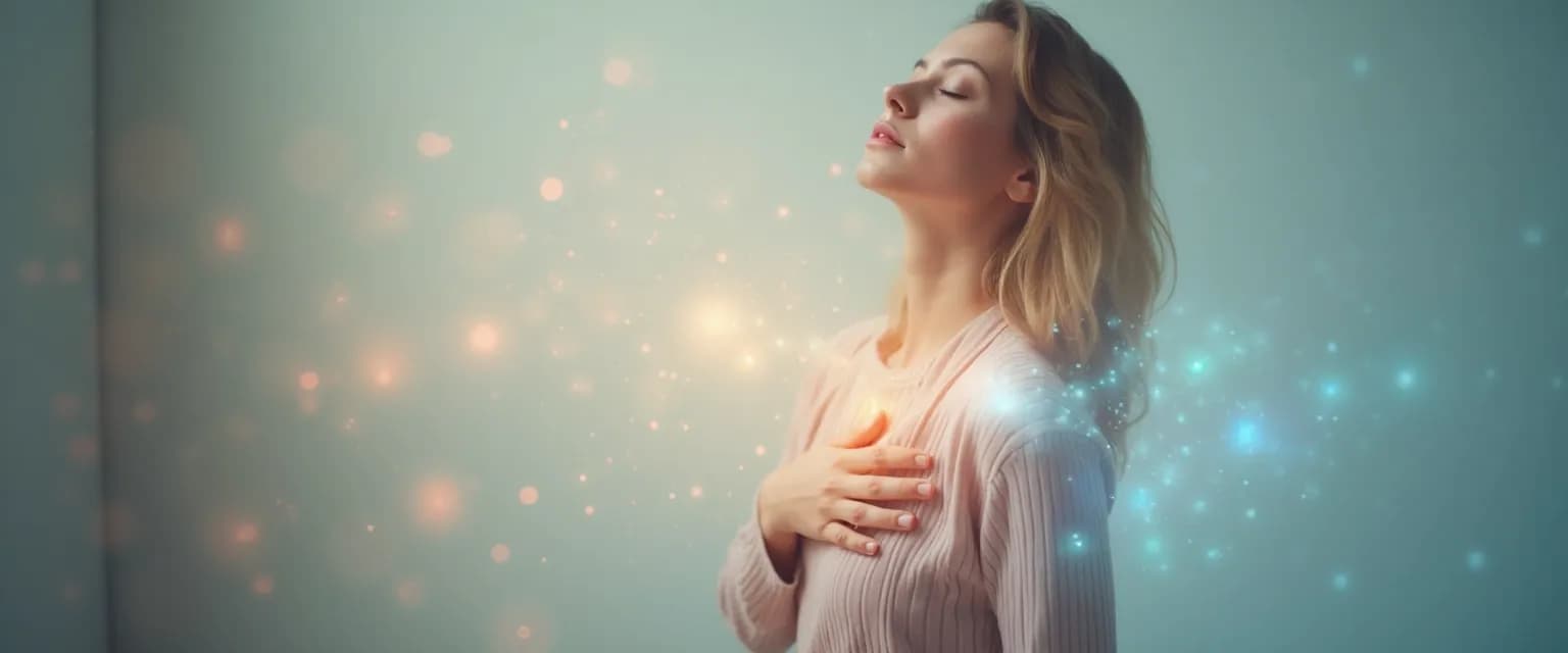 Person practicing your emotional self-awareness and body scanning technique