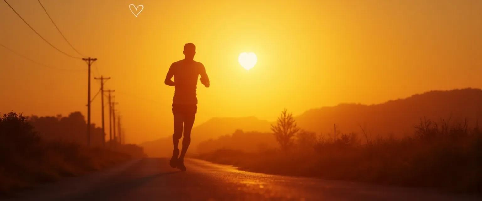 Person moving outdoors while healing because heartbreak is so painful