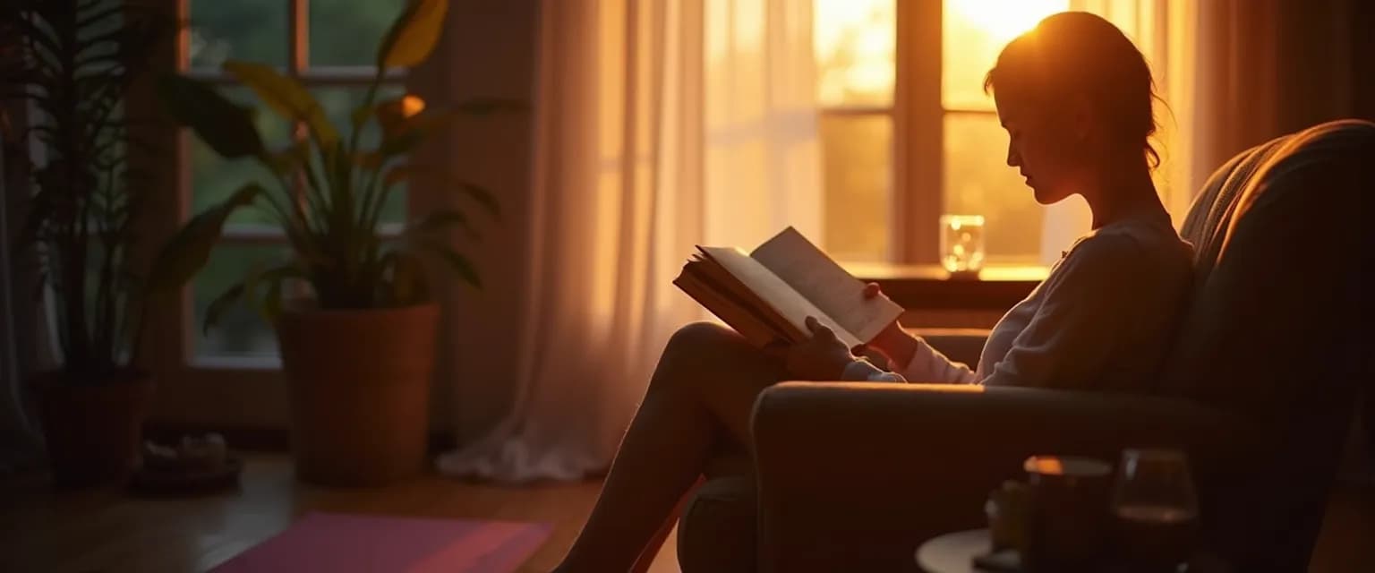 Person practicing headspace unwind your mind evening ritual for better sleep