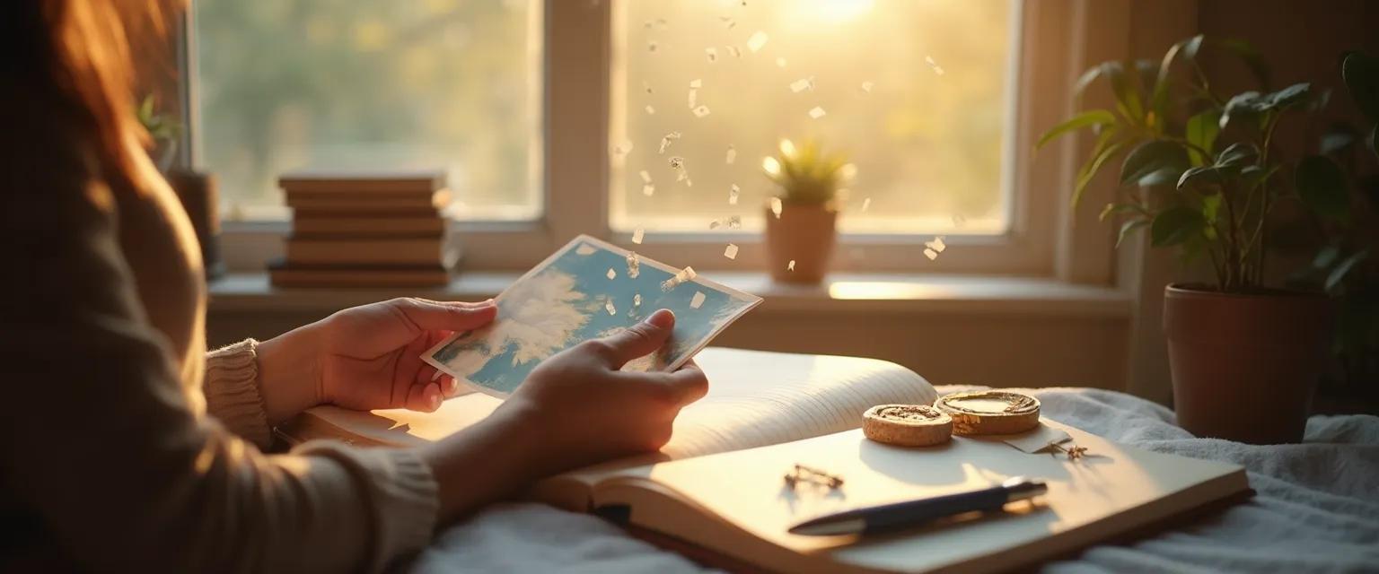 Person performing a healing ritual while handling a breakup