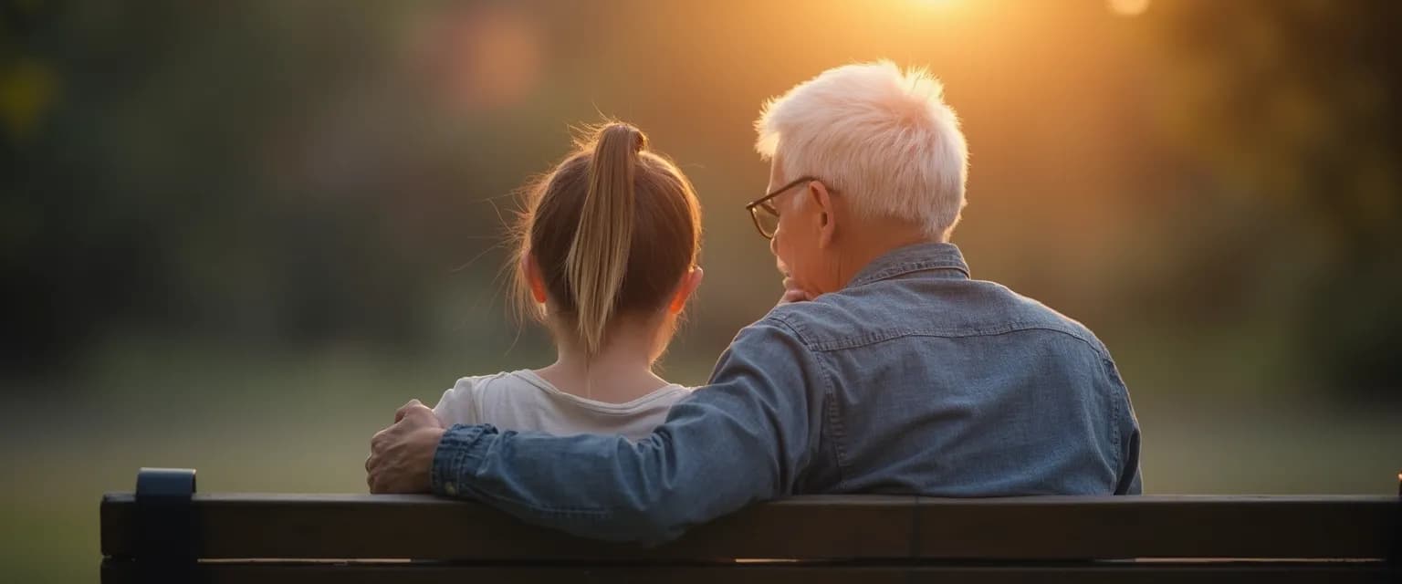 Comforting a friend who lost a loved one with supportive conversation