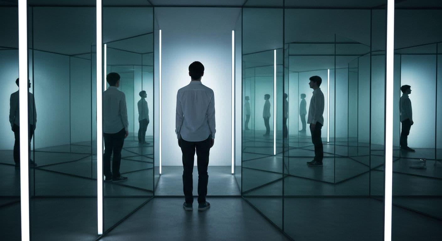 Person moving from self-awareness observation to taking action and breaking stuck patterns