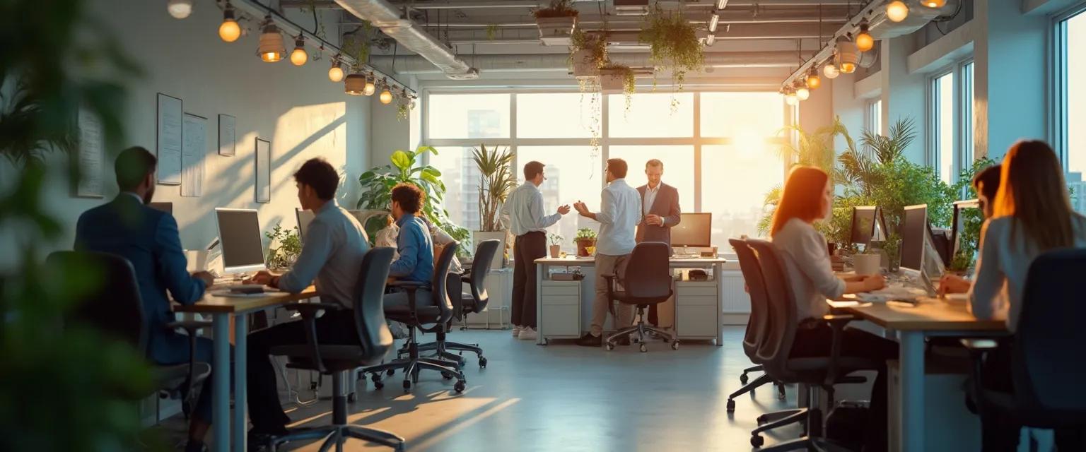 Professional team demonstrating the importance of emotional intelligence in the workplace through collaborative interaction