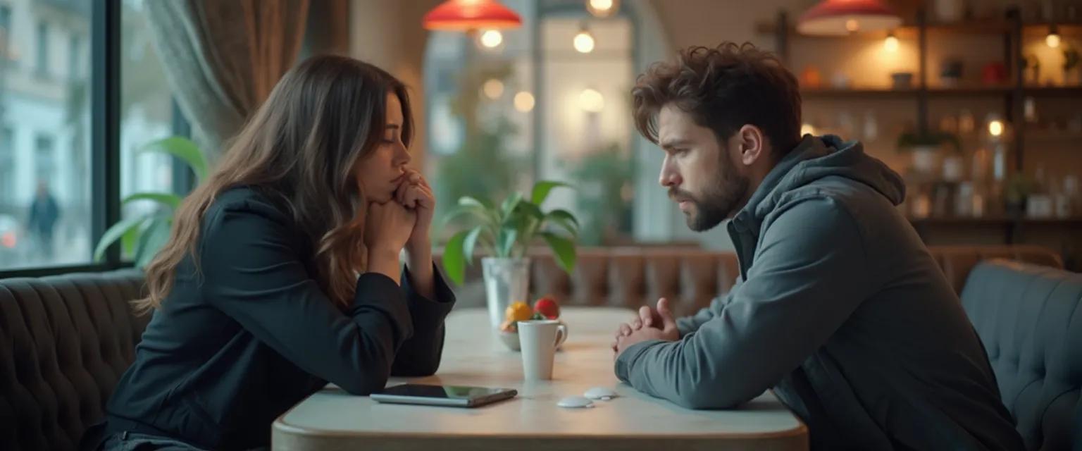 Couple experiencing subtle warning signs before a blindsided breakup