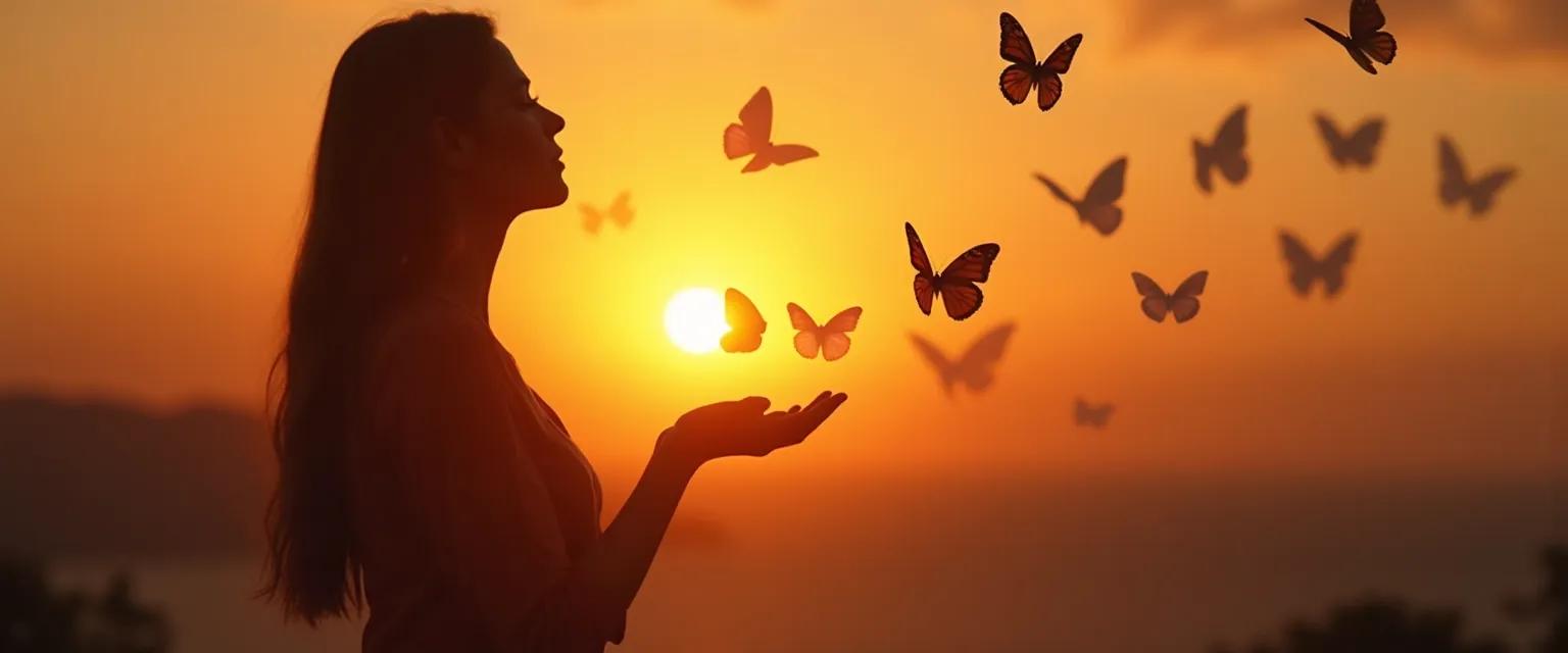 Woman embracing new love after breakup with confidence and open heart