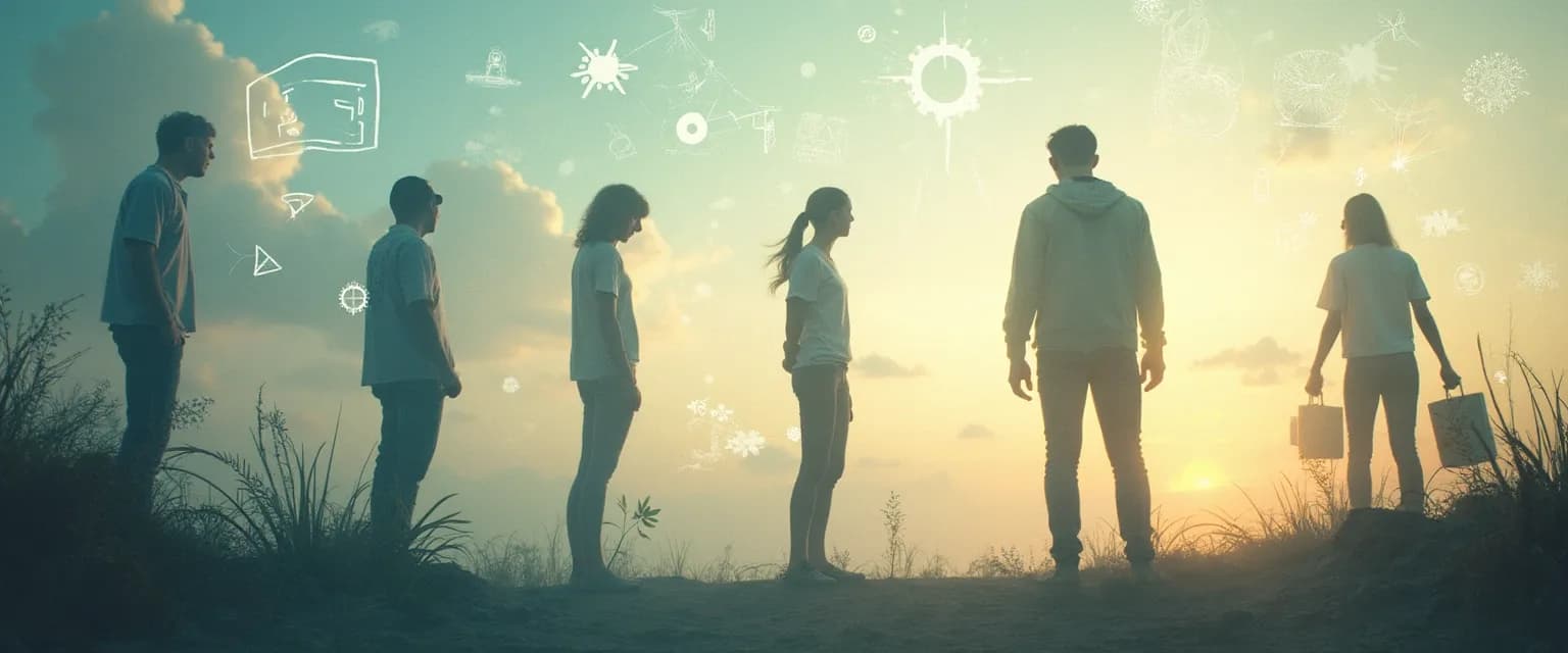 Person practicing unconventional self exploration self awareness techniques