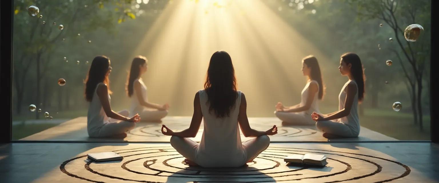 Person practicing self-awareness personality exercises for authentic self-discovery