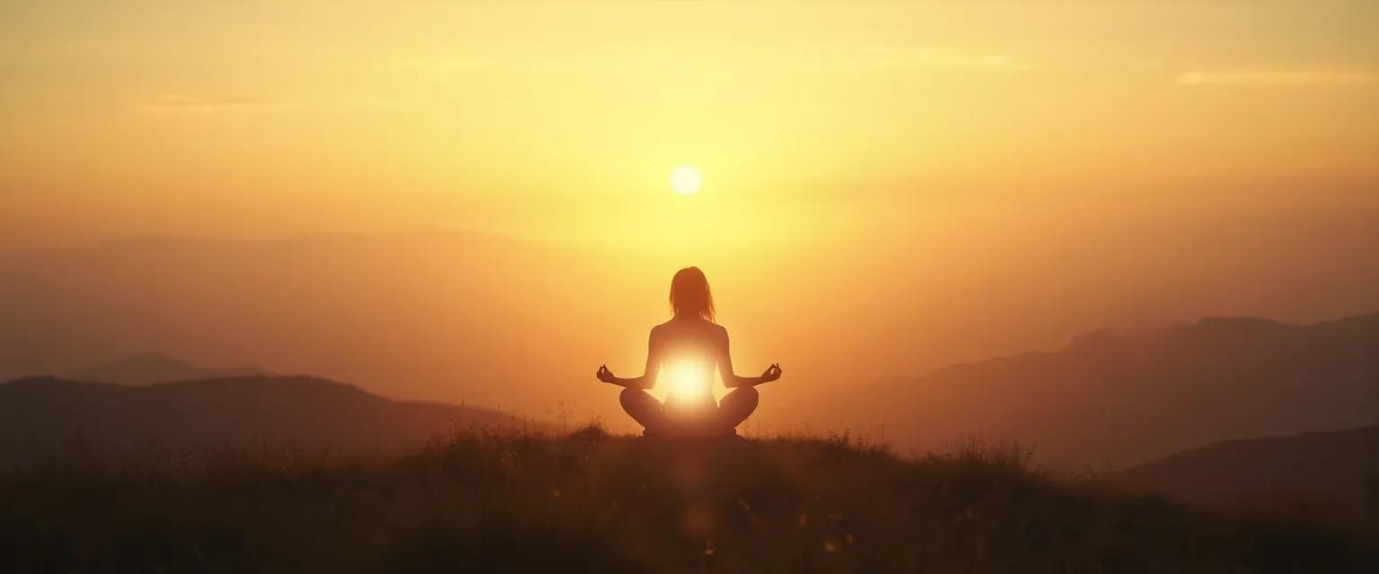 Person smiling with text 'I want to be happy' showing internal happiness techniques