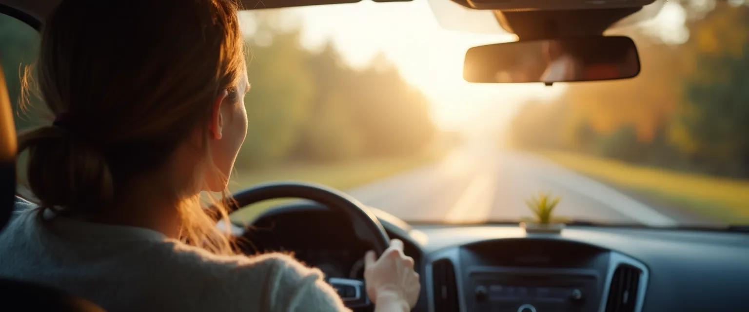 Person practicing mindful monday techniques during their morning commute