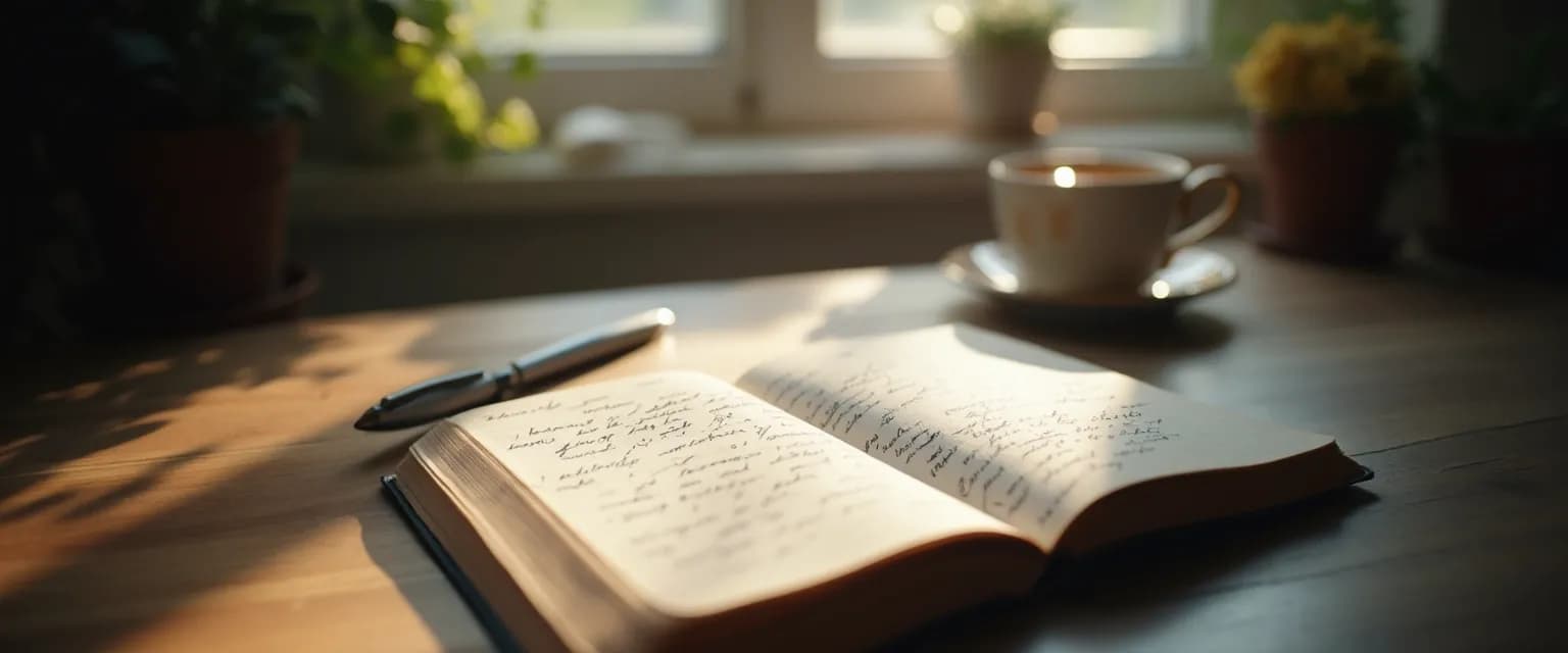 Person writing in the best grief journal with supportive prompts for emotional healing