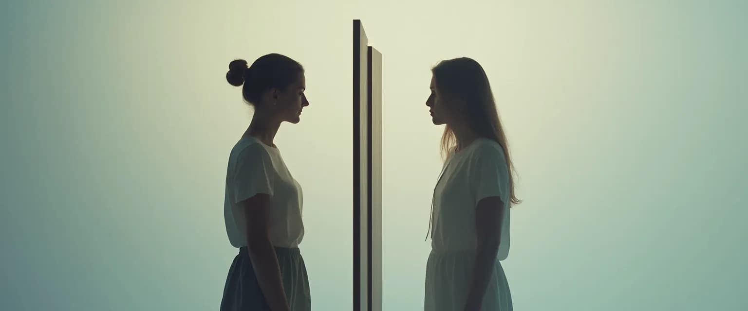 Person practicing private and public self awareness exercises with mindfulness techniques