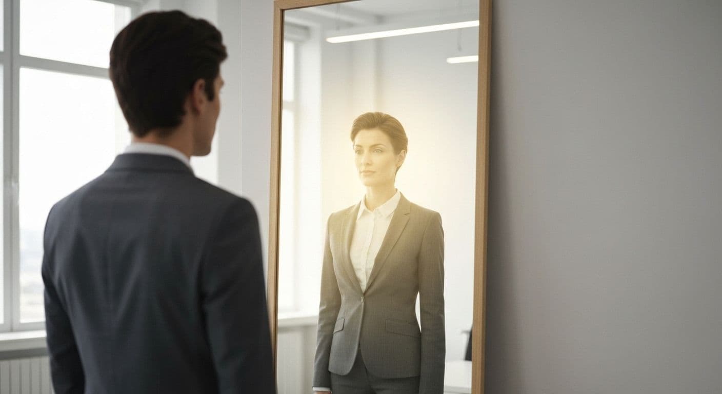 Leader practicing self-awareness emotional intelligence leadership skills in workplace setting