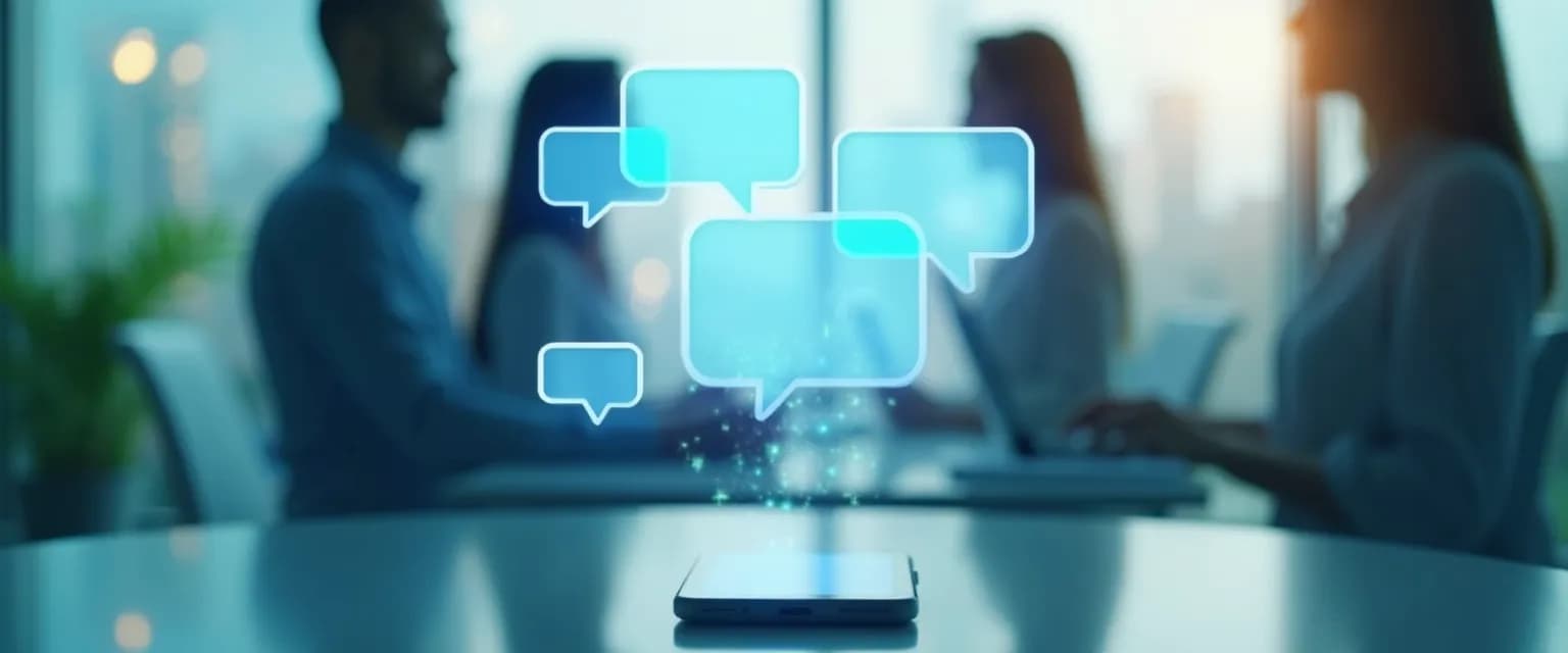 Employee app interface showing streamlined workplace communication features