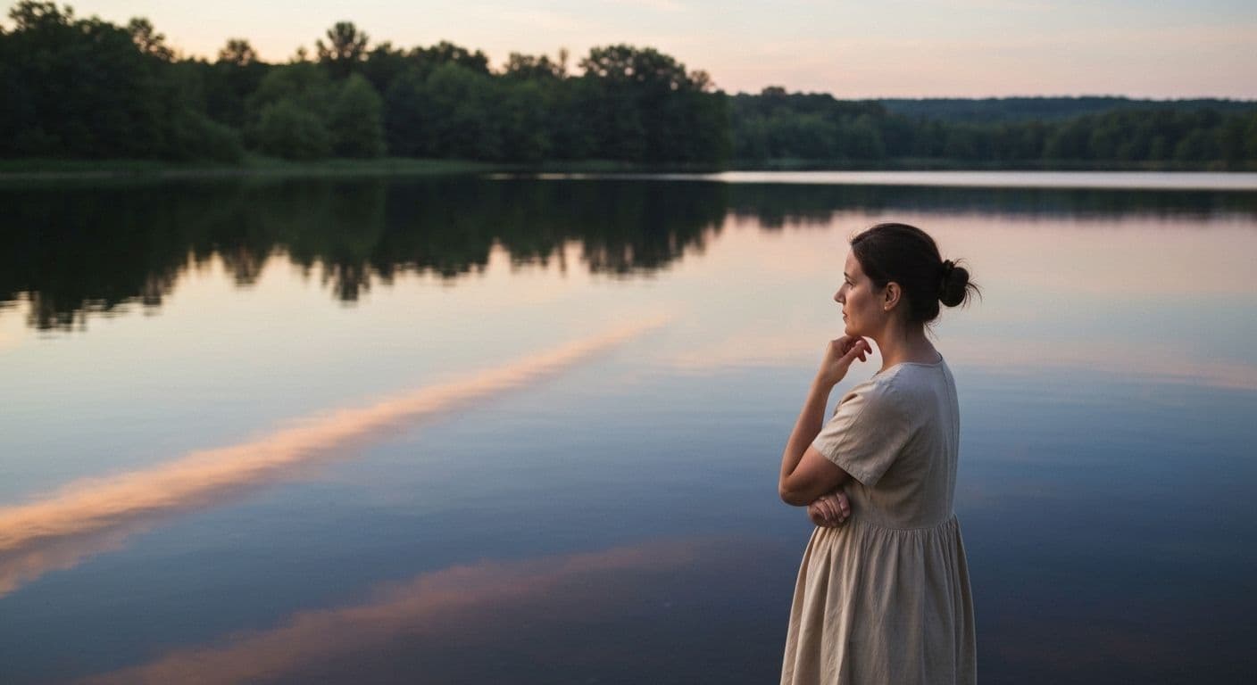 Person in peaceful moment of self-reflection demonstrating how to increase your self awareness you should practice daily reflection