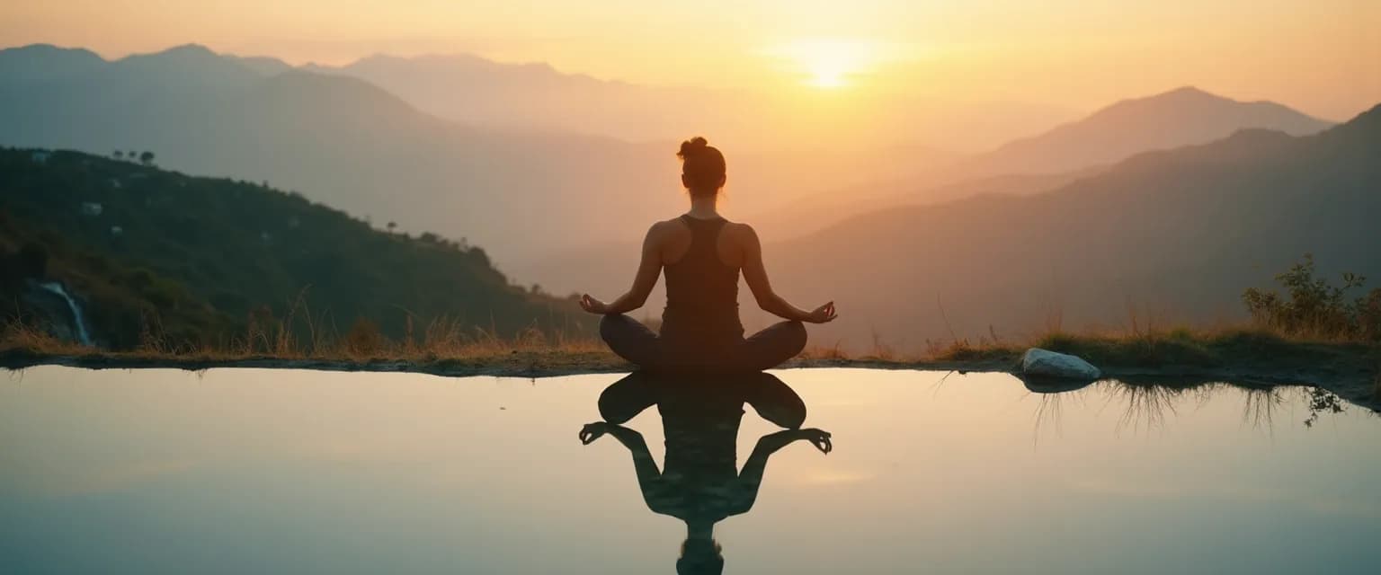 Person practicing mindful self awareness and intelligence techniques