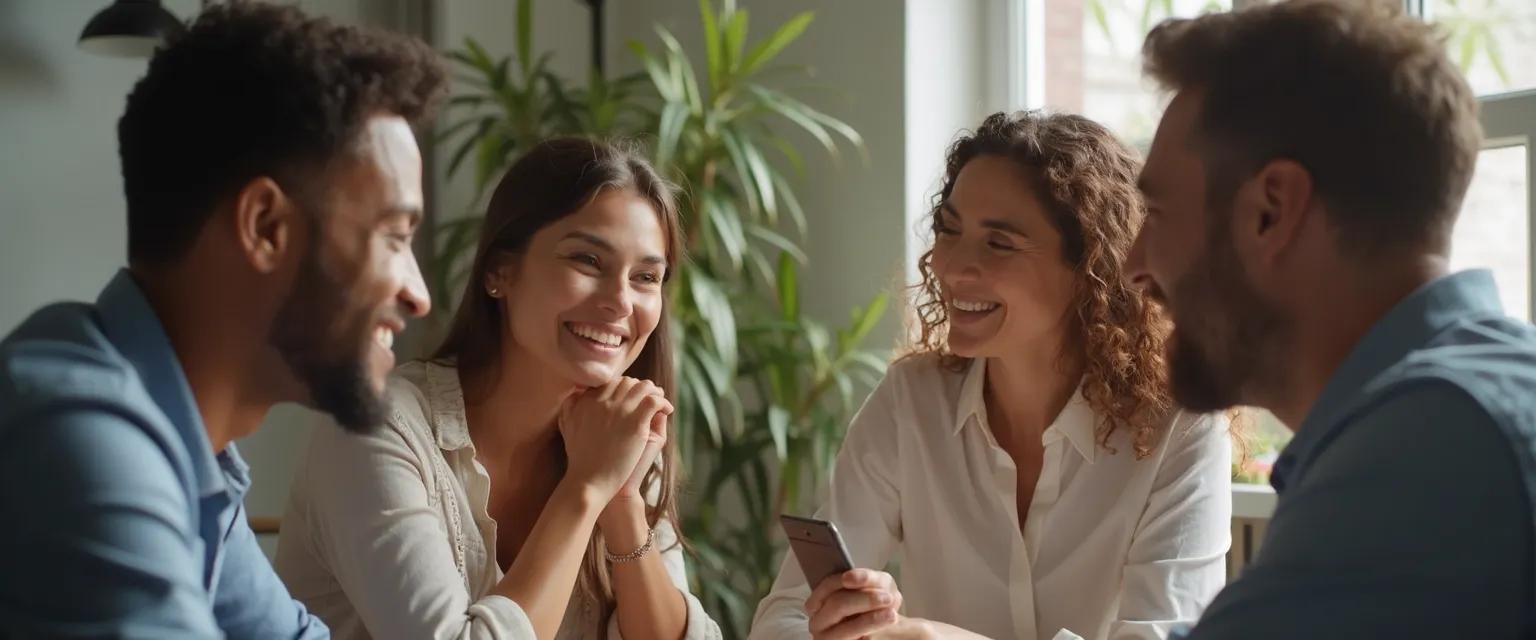 Professional demonstrating having high emotional intelligence through active listening in workplace meeting