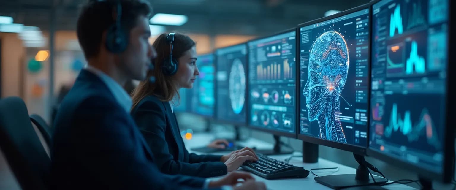 Business professional using emotional intelligence in AI for improved customer service