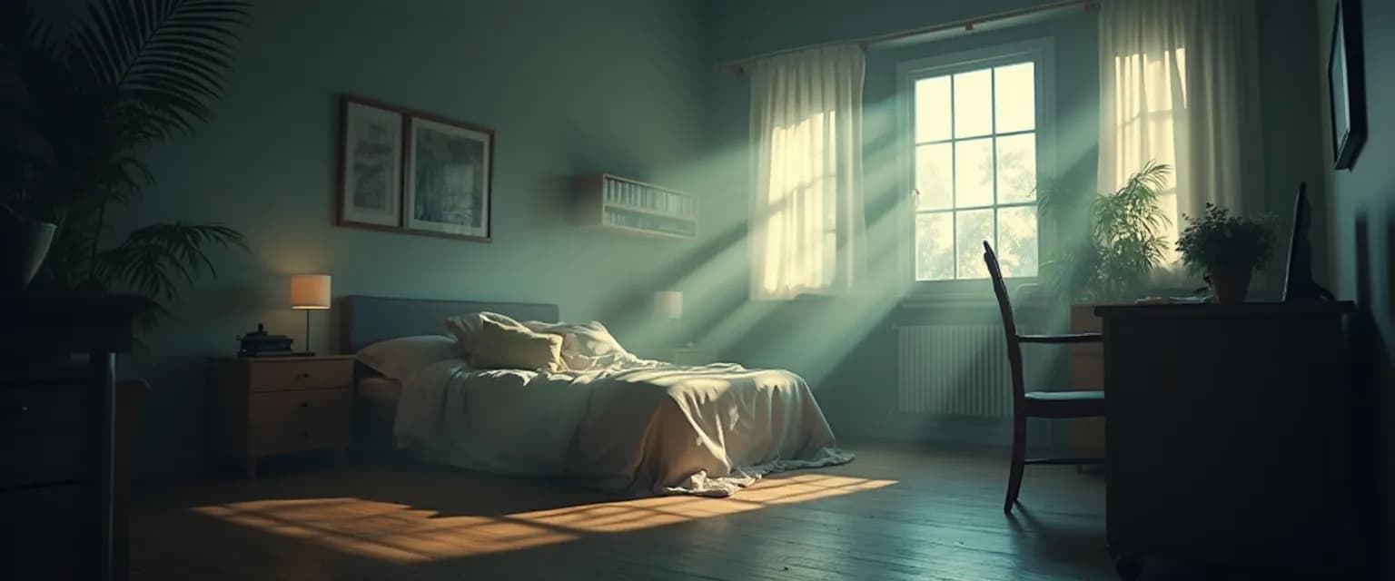 Person adjusting their environment to reduce causes of anxiety