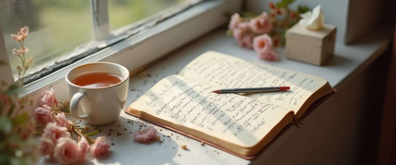 INFP processing complex emotions after a breakup through reflective techniques