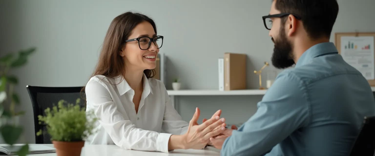 Colleague compassionately supporting coworker who lost someone while maintaining professional boundaries