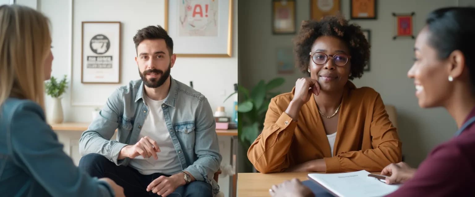 Mind coach and therapist comparison showing different approaches to mental health support