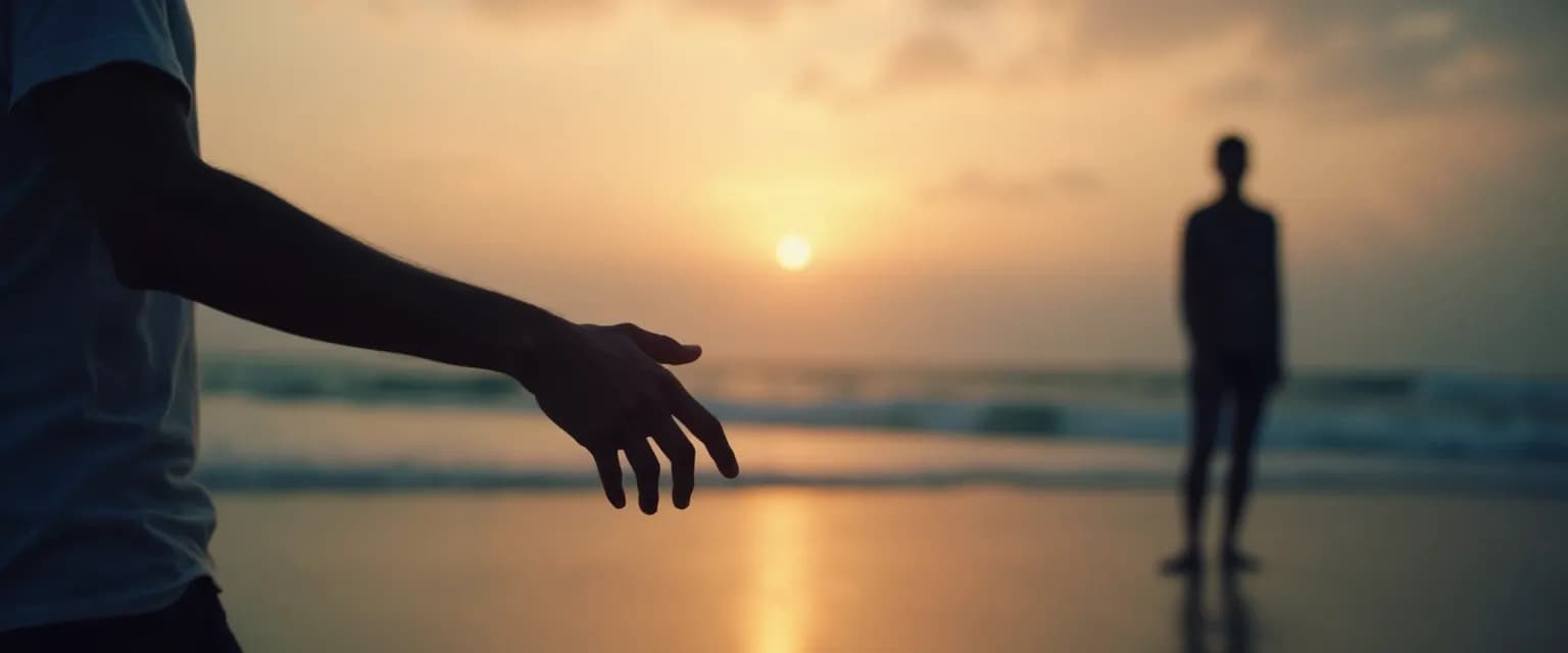 Couple showing signs of an avoidant breakup with emotional distance between them