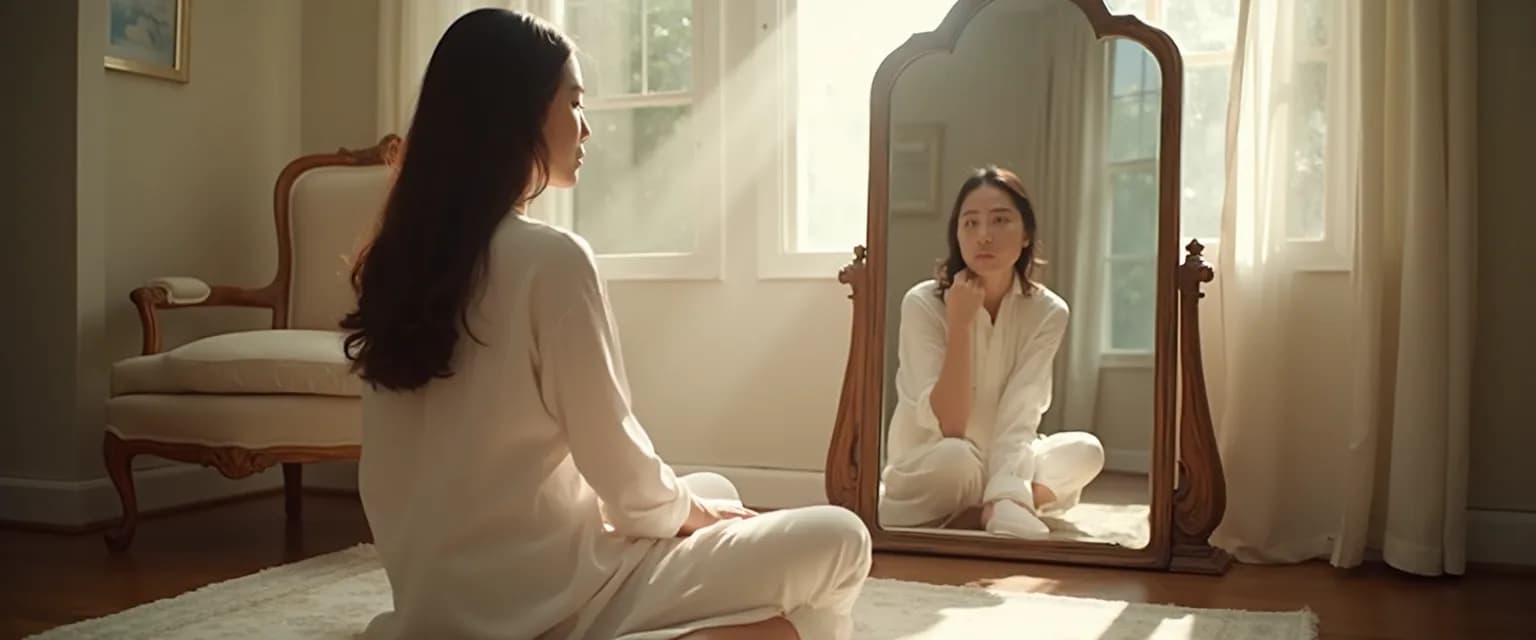 Person practicing self awareness confidence techniques through 5-minute daily reflection