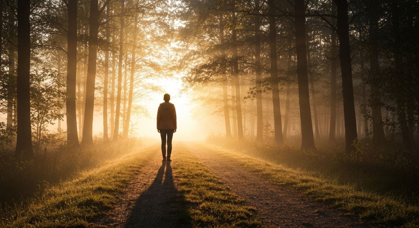 Person rebuilding confidence after heartbreak by setting micro-goals and engaging in self-affirming activities