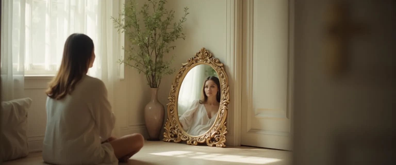 Person practicing self assessment and self awareness techniques with compassion