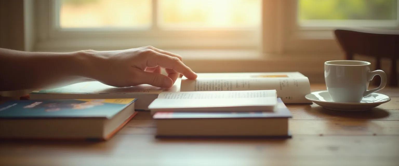 Collection of GriefShare books arranged by grief recovery stages