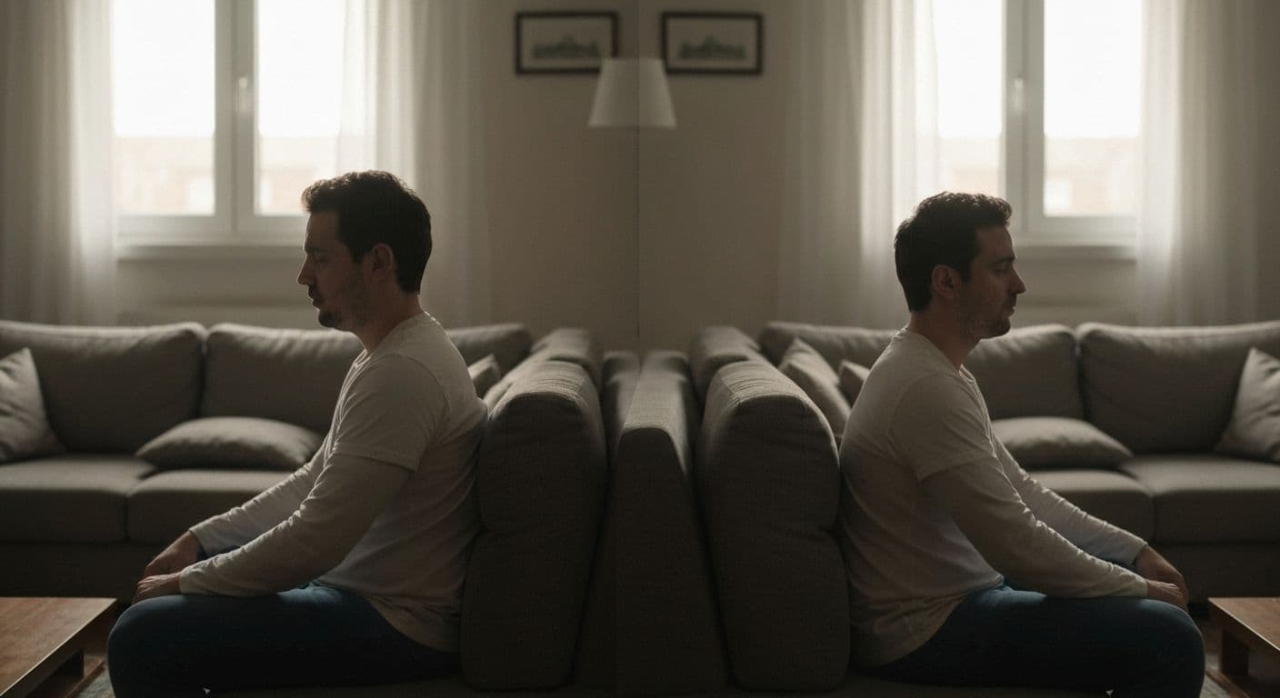 Person reflecting on mutual breakup reddit stories while processing complex emotions about an amicable relationship ending