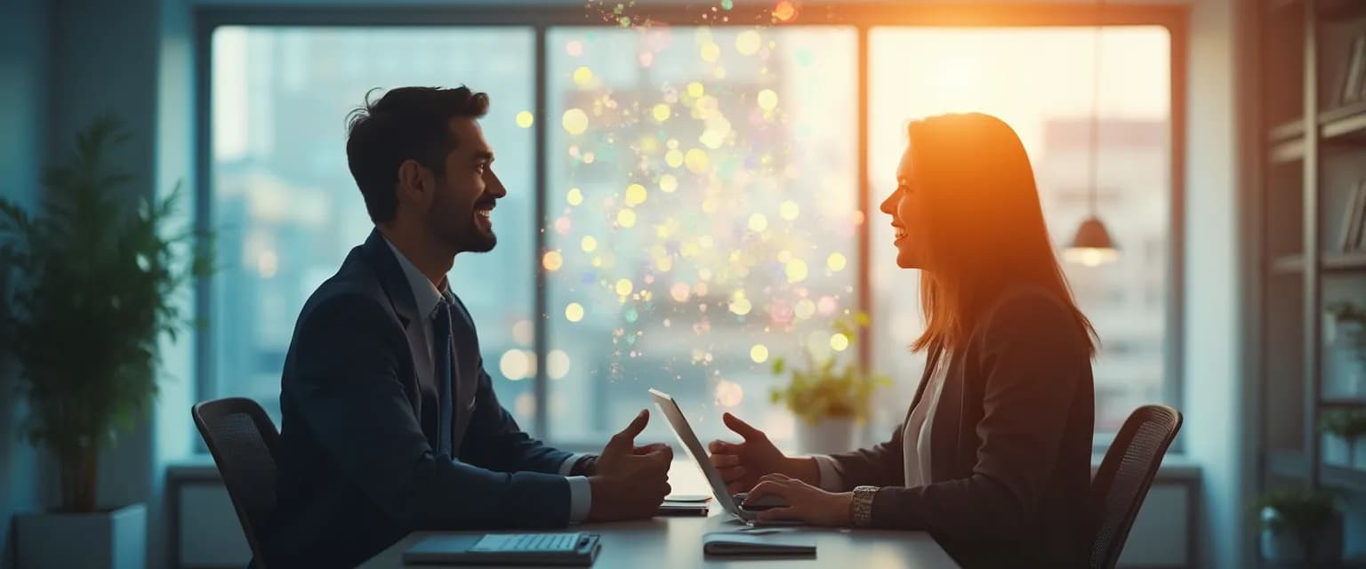 Team members using emotional intelligence to transform workplace conflict into collaboration