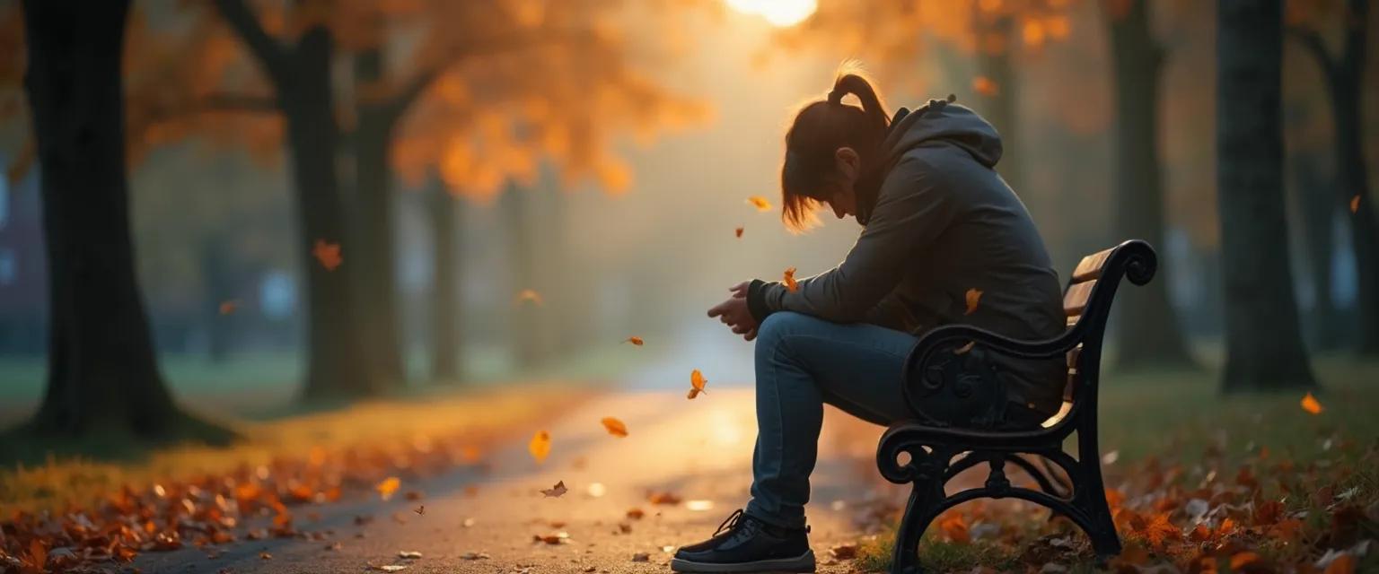 Person learning how to cope with grief through self-care practices that address physical symptoms