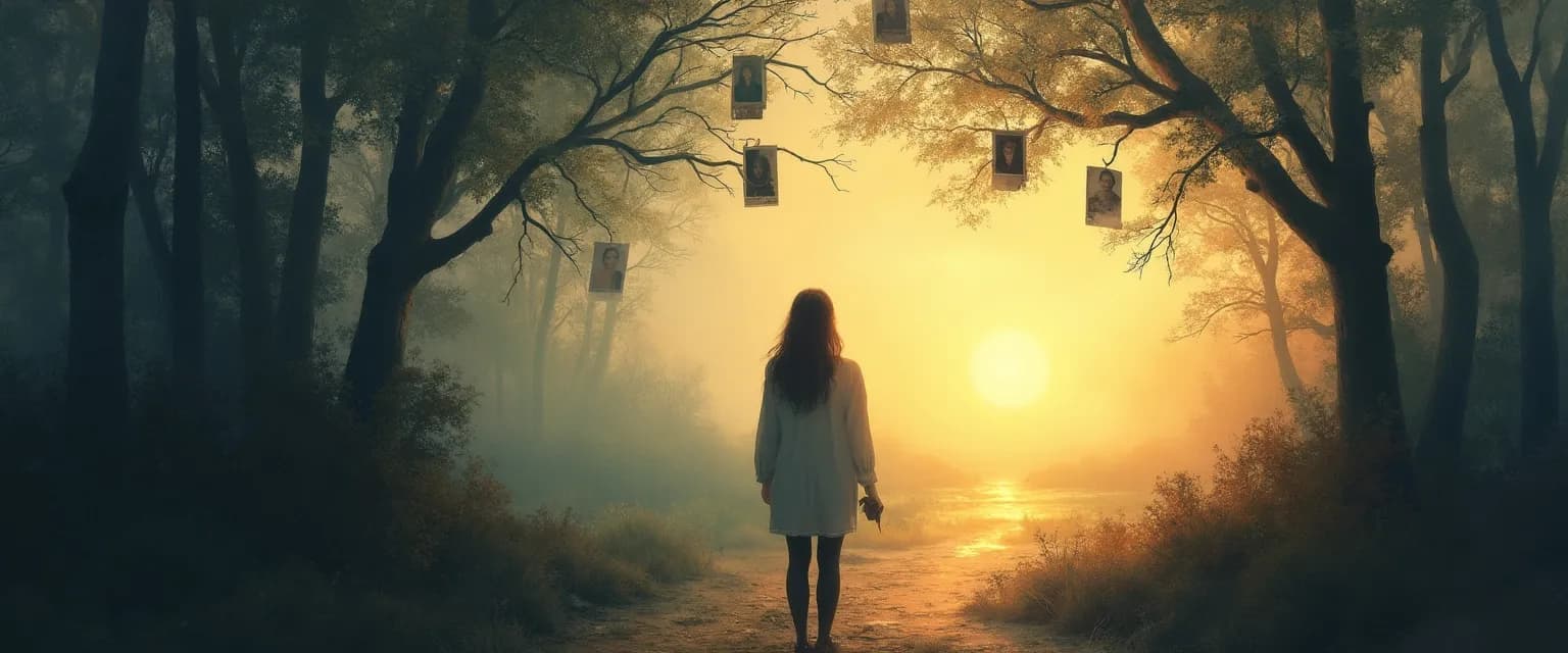 Person practicing good grief techniques while looking toward a bright horizon