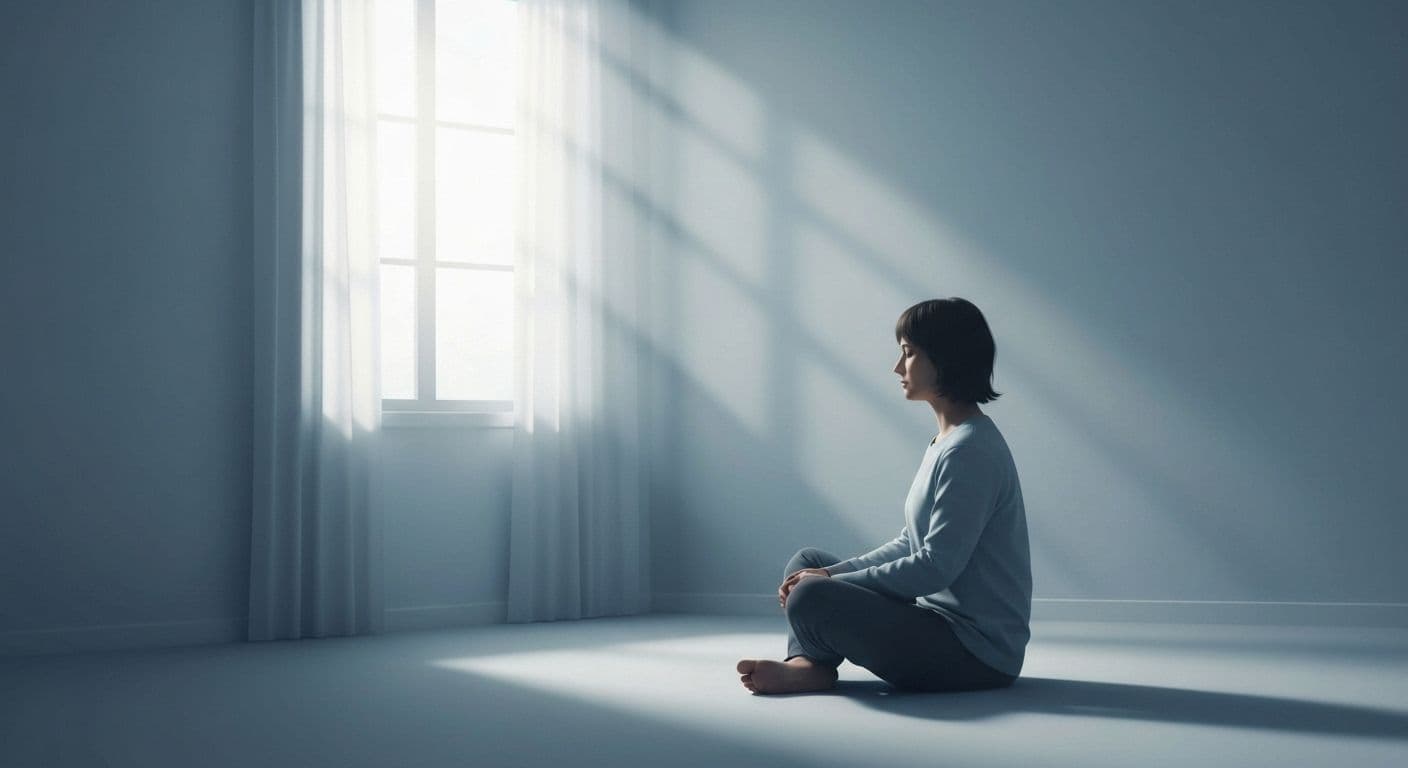 Person offering silent comfort and support when someone's loved one dies through compassionate presence