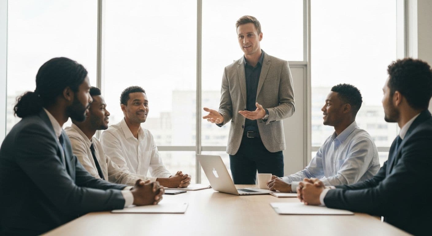 Leaders demonstrating self awareness in the workplace examples through team meetings and collaborative discussions