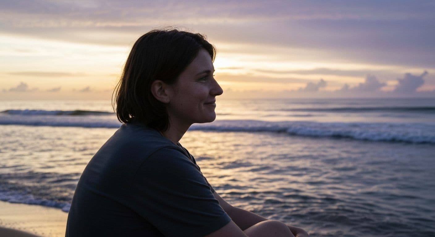 Person looking hopeful while practicing emotional wellness techniques after bipolar sudden breakup