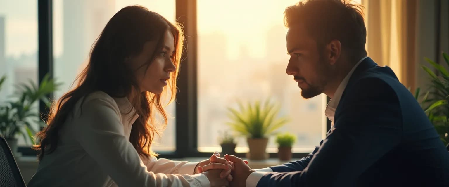 Professionals using self-awareness and emotional intelligence to transform workplace conflicts into growth