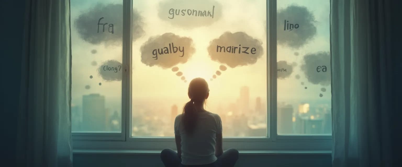 Person using emotion wheel to increase awareness of emotions and find the right words