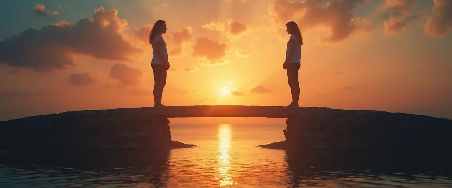 Person practicing mindfulness techniques to process bipolar breakup regret