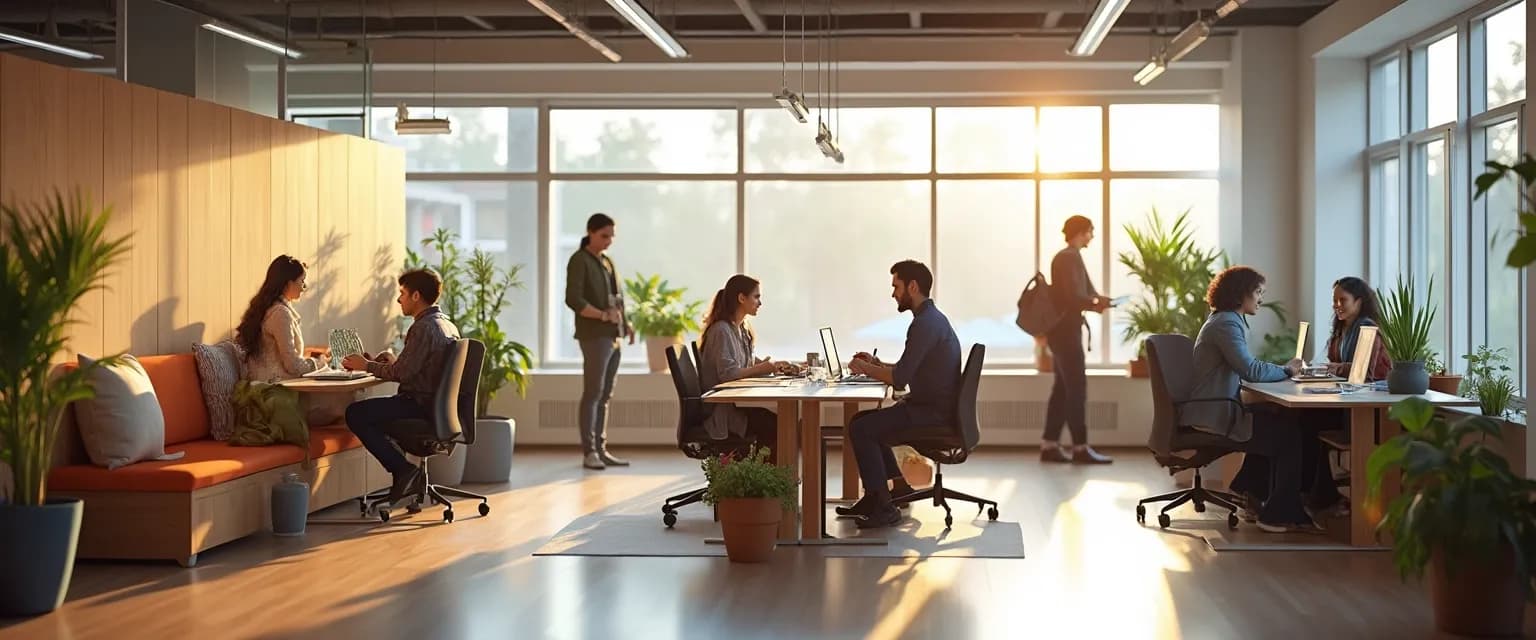 Budget-friendly micro-wellness stations promoting health and wellbeing in the workplace