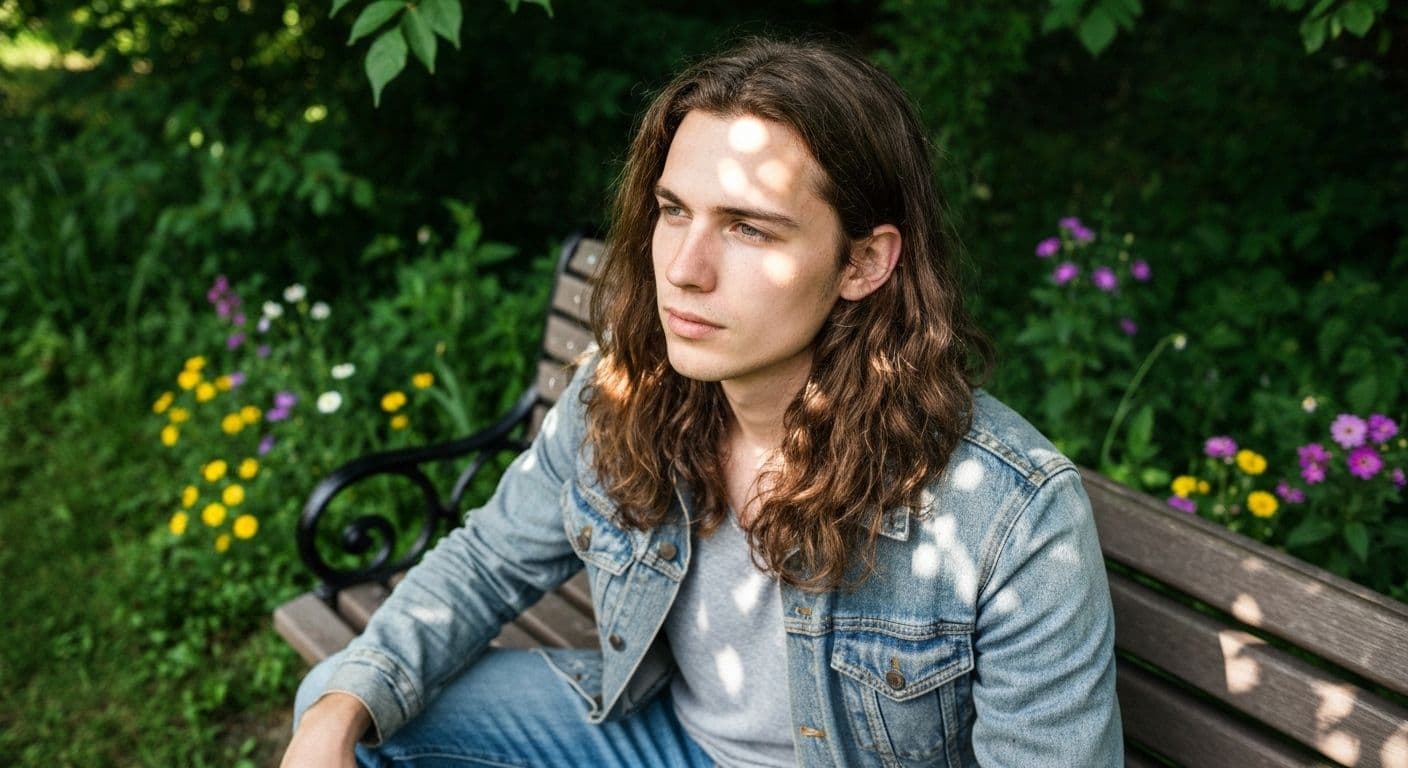 Person peacefully acknowledging negative mind thoughts while moving forward with confidence