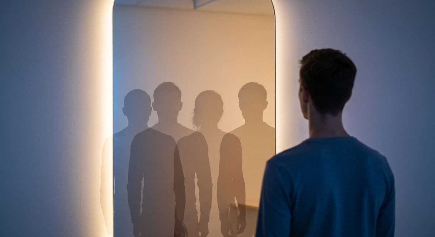 Person reflecting on self-awareness of emotional intelligence to improve relationships