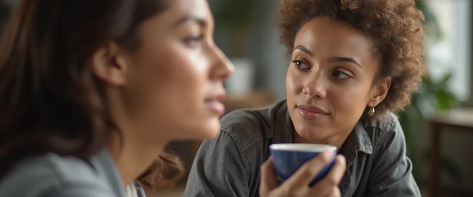 Person practicing self awareness interpersonal communication through active listening techniques