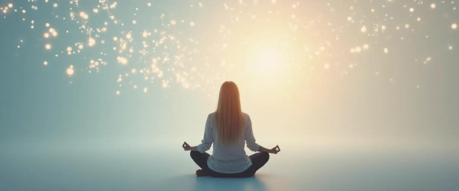 Person practicing Mark Manson's self-awareness techniques to overcome overthinking